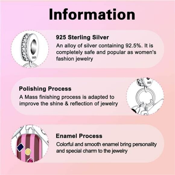 Sterling silver charm sun star moon elephant sunflower bead fit pandora bracelet - Picture 5 of 8